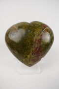 Green Opal Heart with Stand