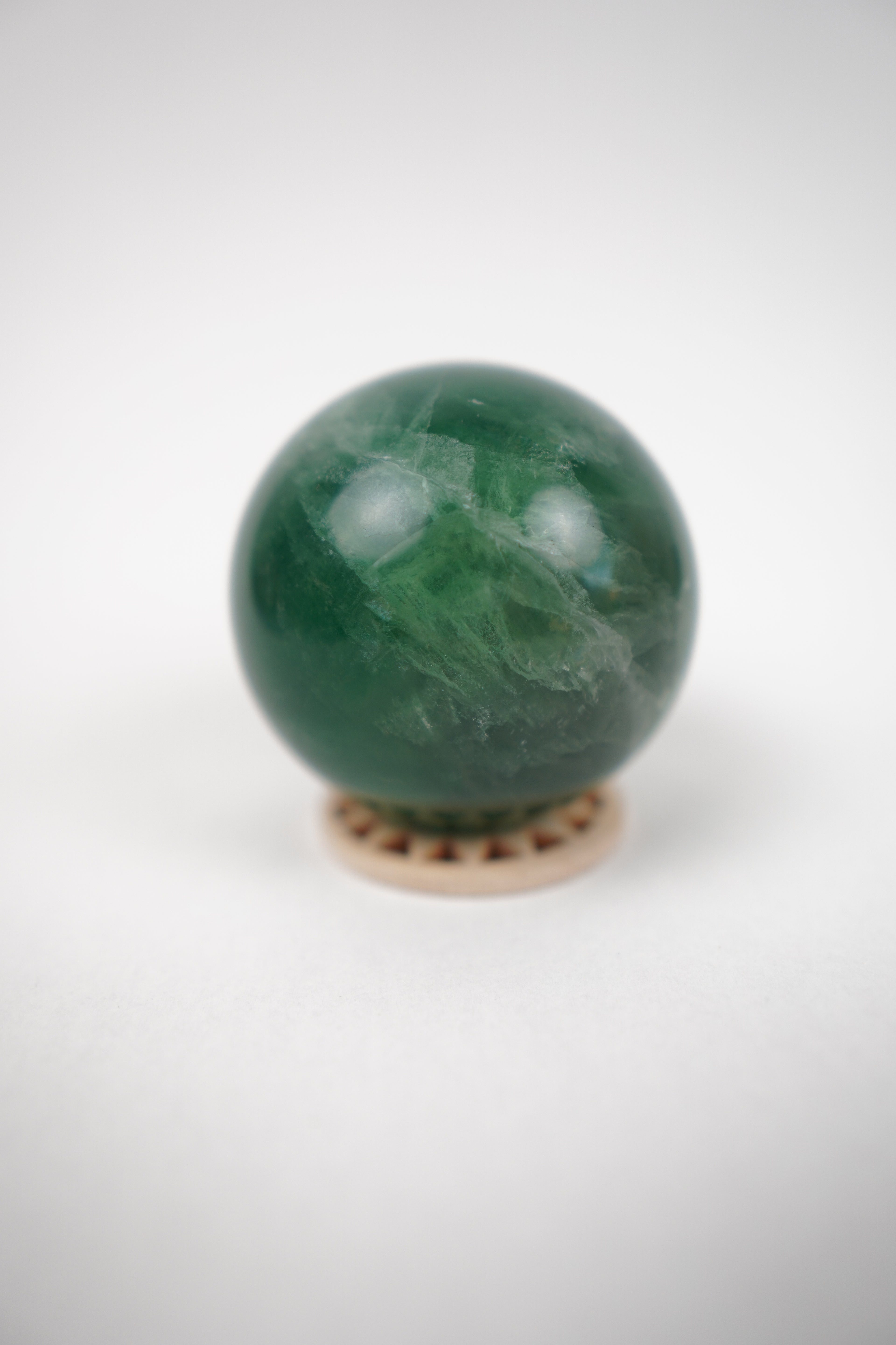 Green Fluorite Sphere