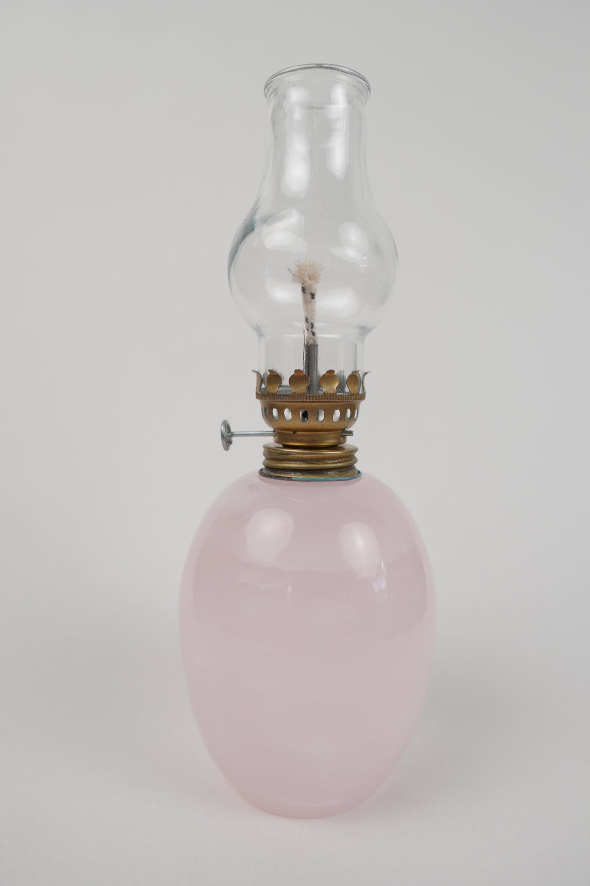 Pink Calcite Kerosene Lamp
