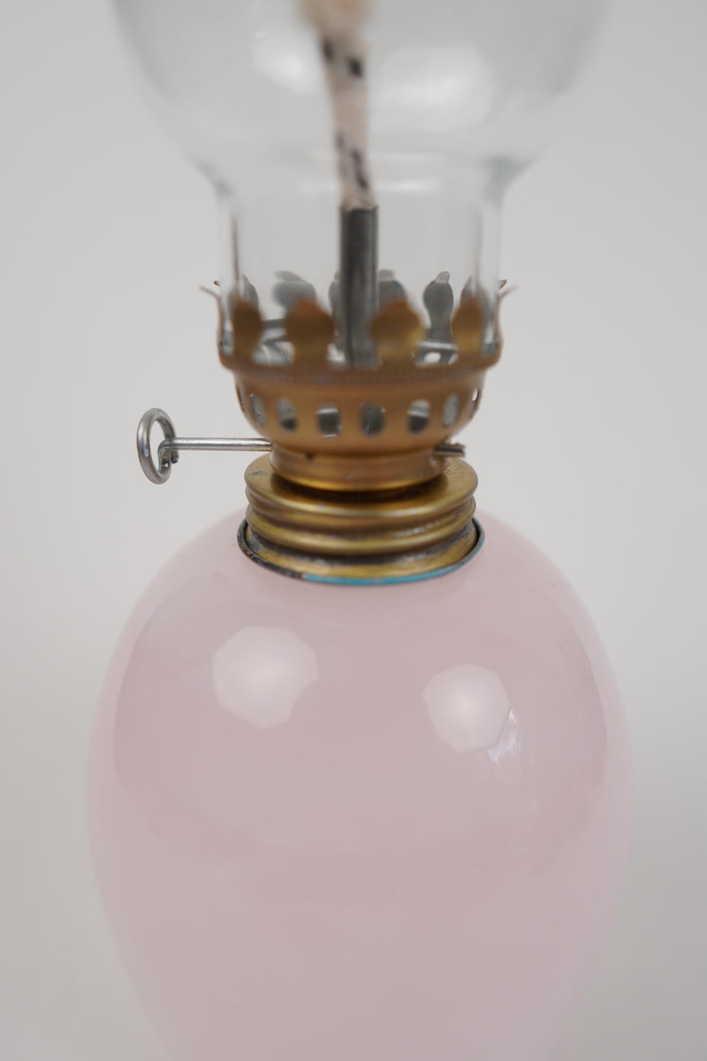 Pink Calcite Kerosene Lamp