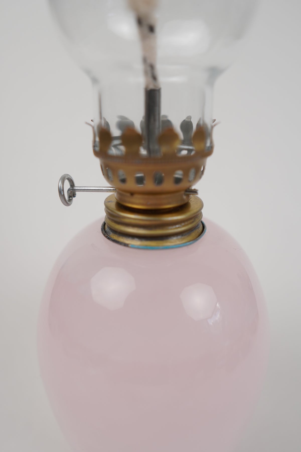 Pink Calcite Kerosene Lamp