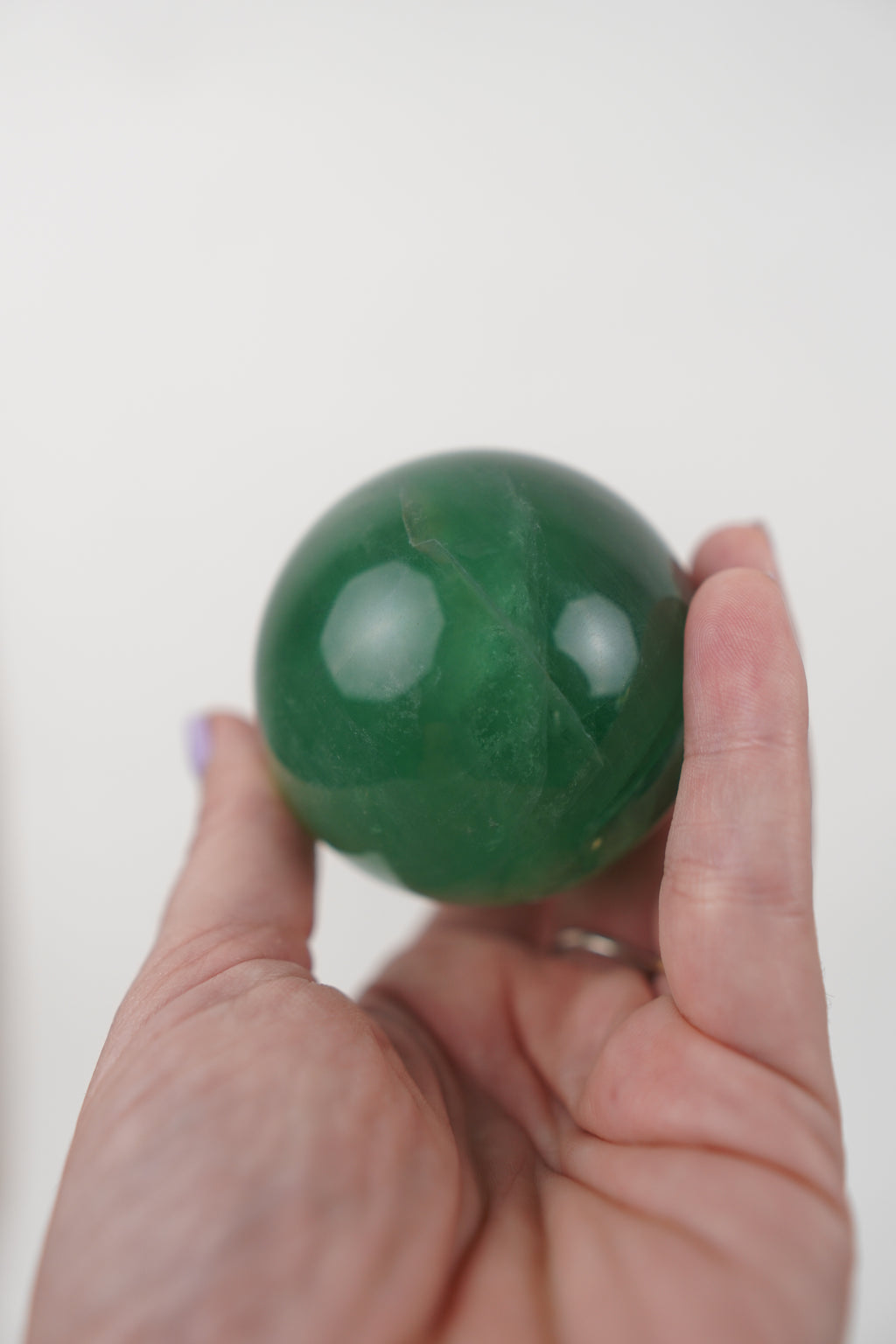 Green Fluorite Sphere