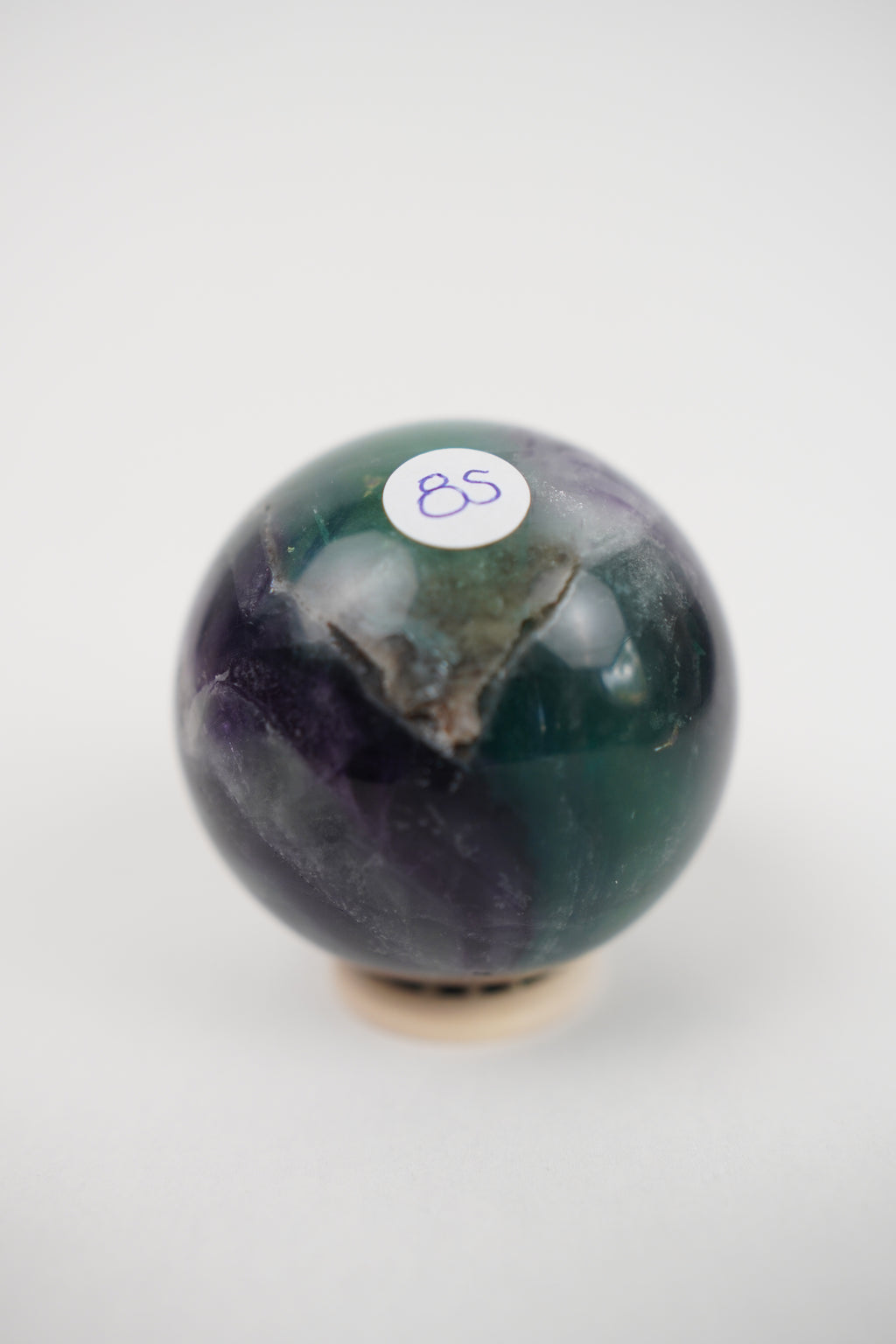 Green & Purple Fluorite Sphere