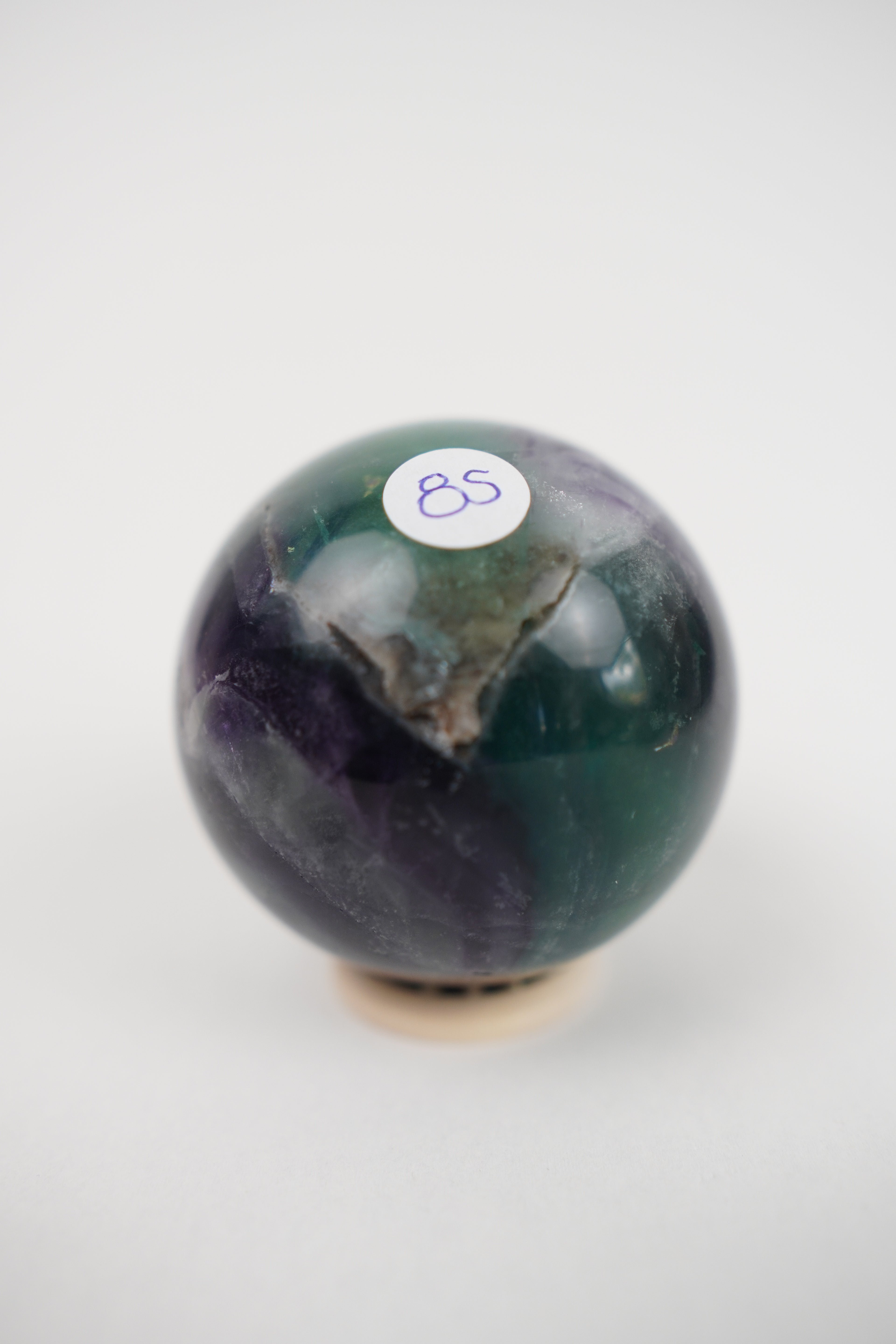 Green & Purple Fluorite Sphere