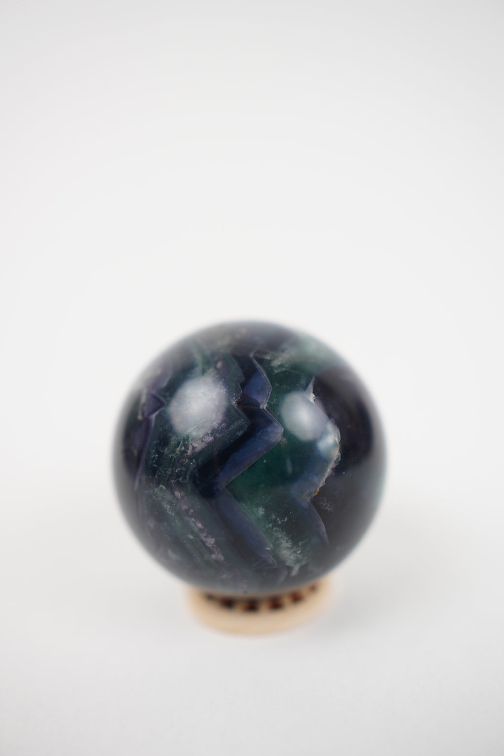 Green & Purple Fluorite Sphere