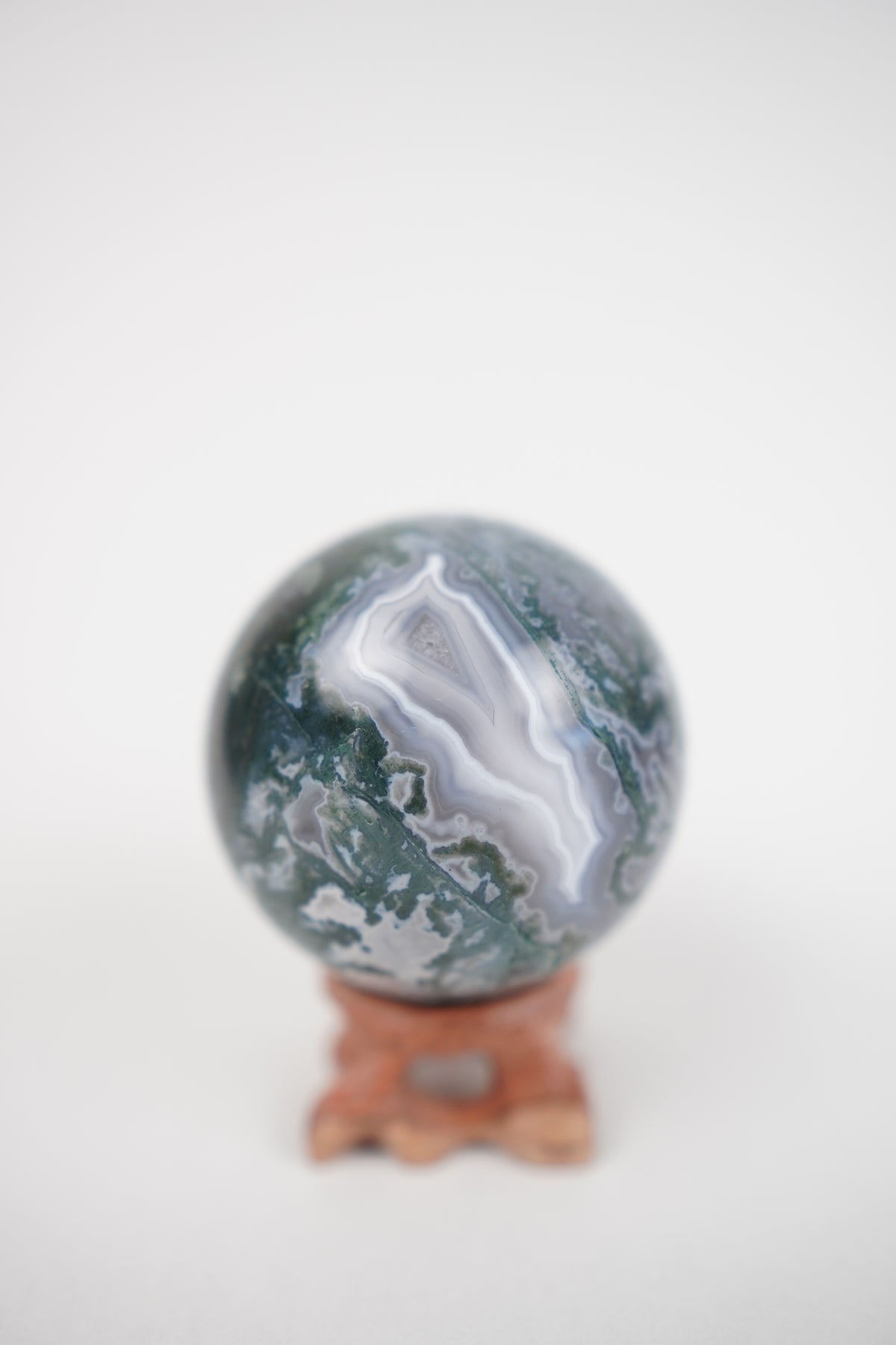 Moss Agate Sphere- Choose Your Own