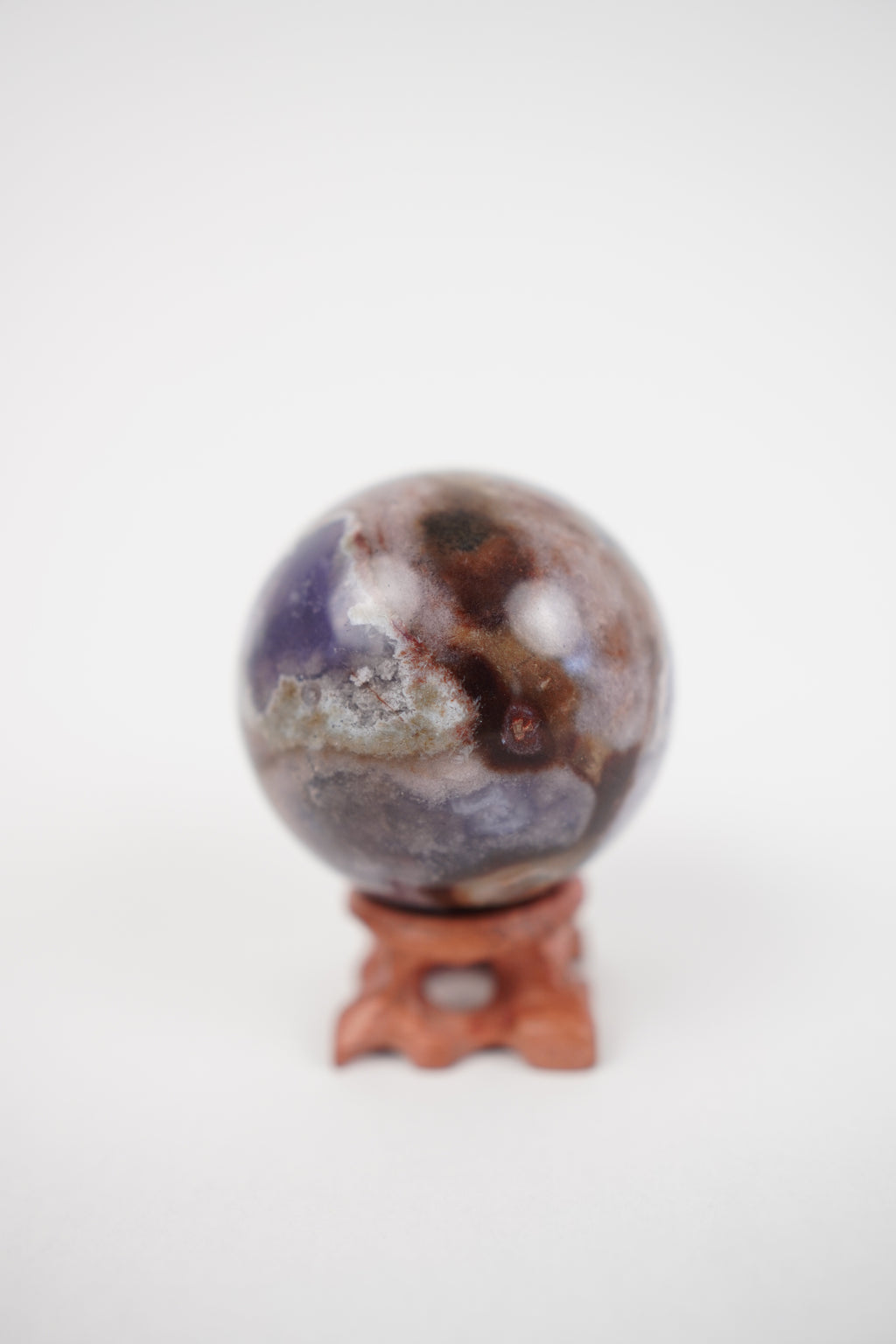 Blue Flower Agate Sphere