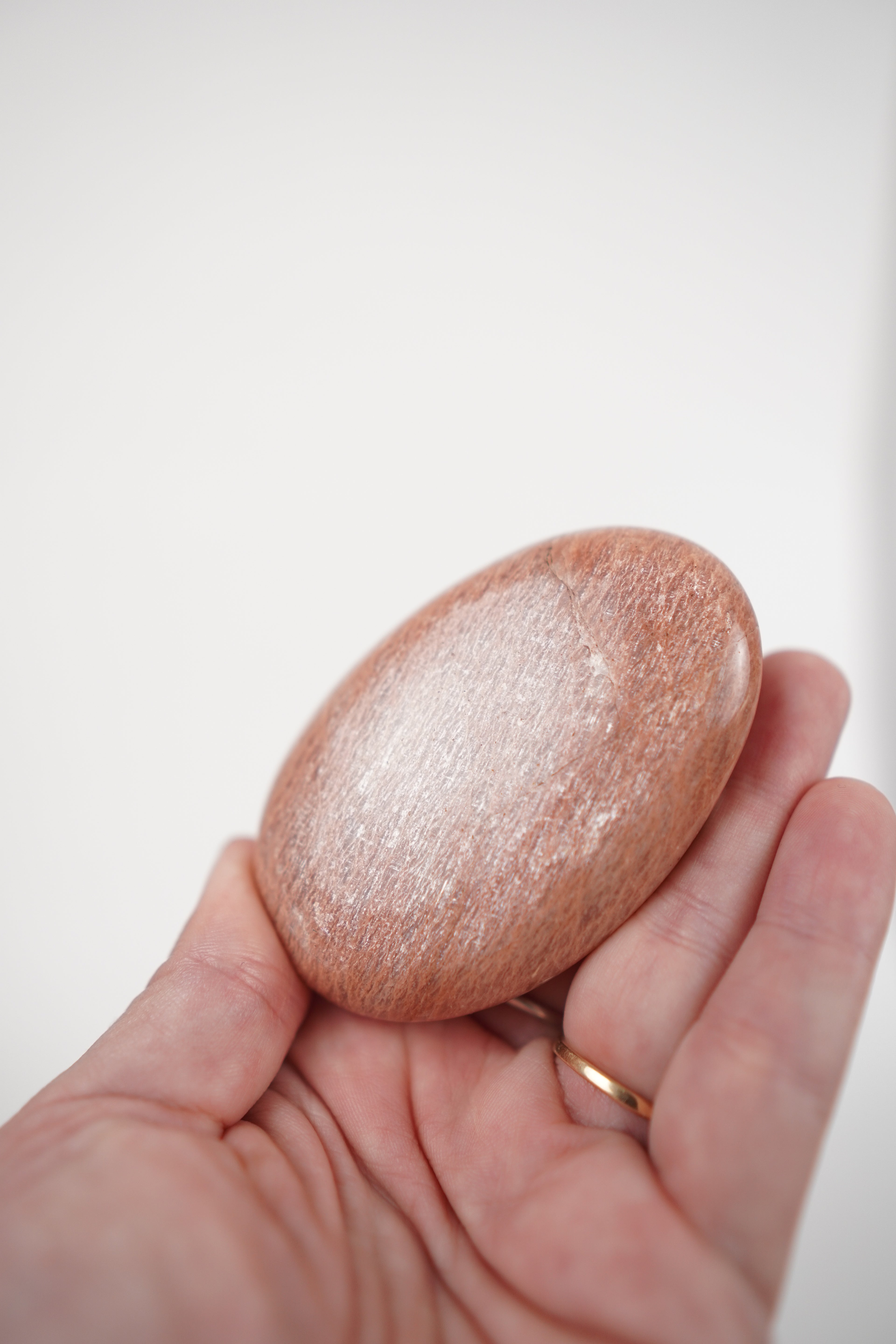 Peach Moonstone Palmstone- Choose Your Own
