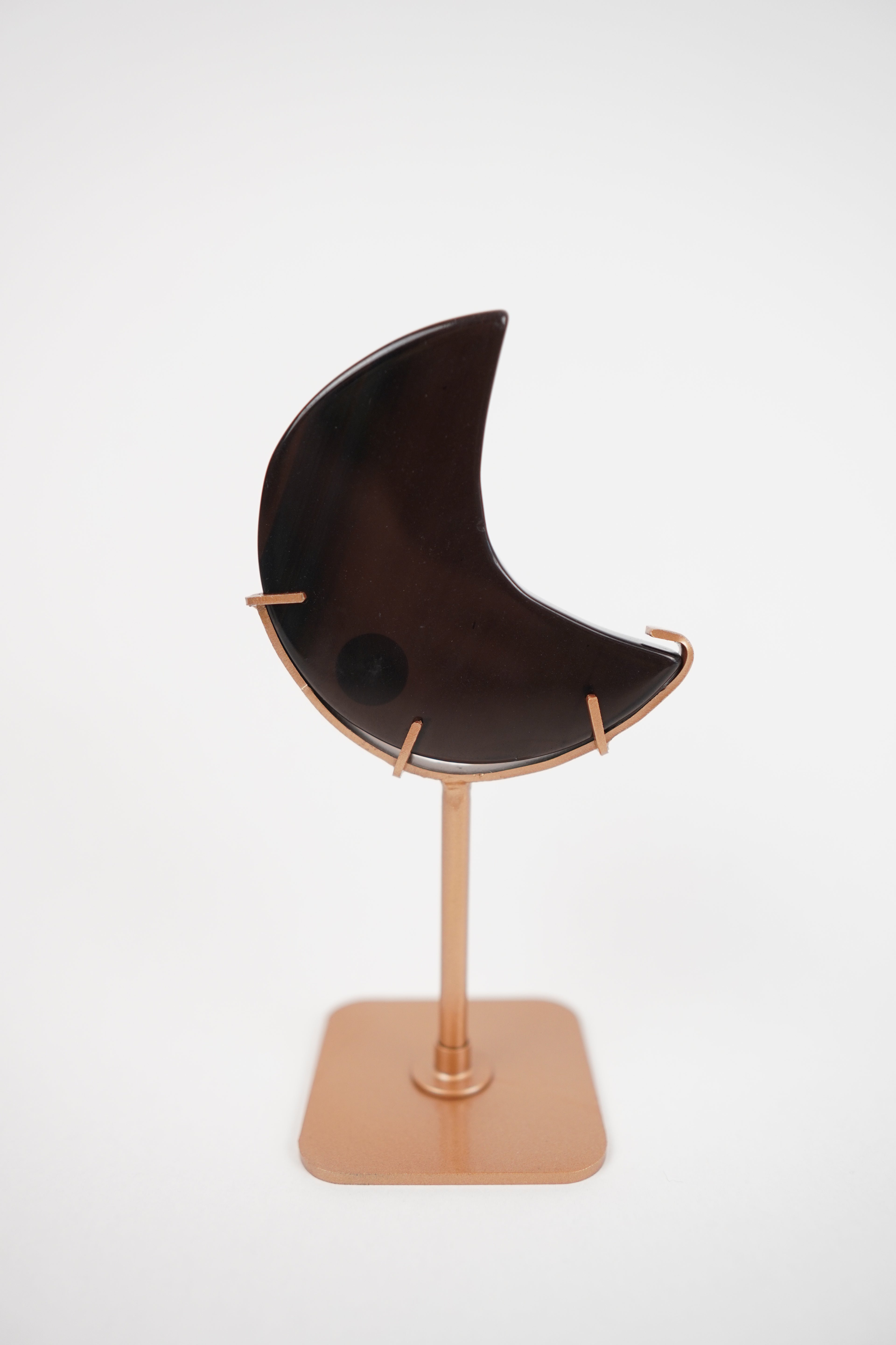 Ice Obsidian Moon on Custom Stand