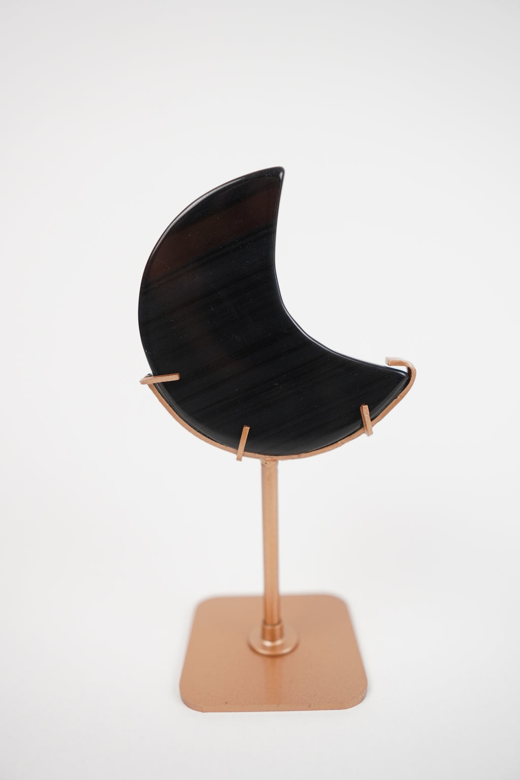 Ice Obsidian Moon on Custom Stand
