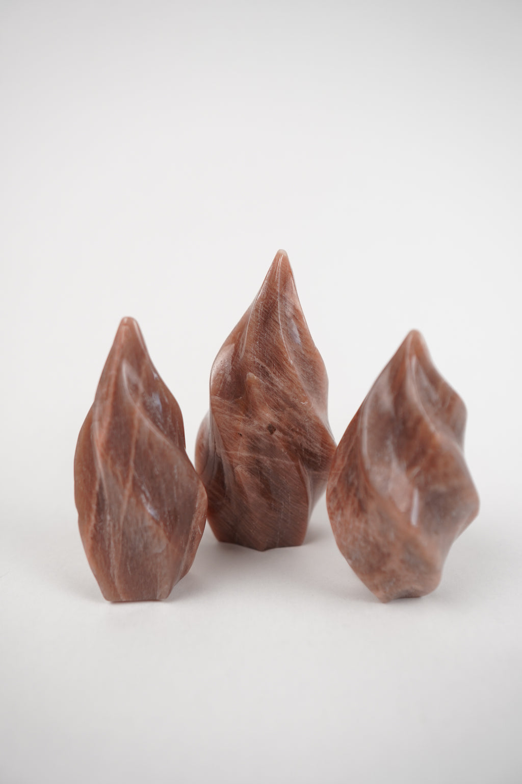 Peach Moonstone Swirly Flames- Choose Your Own