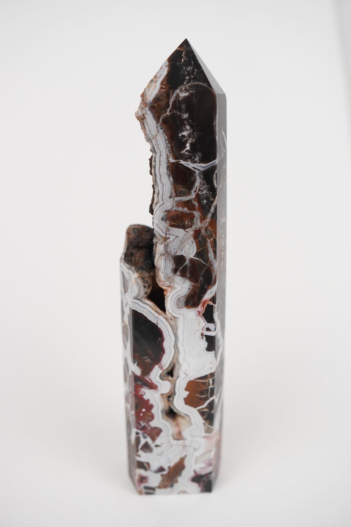 Mexican Crazy Lace Agate Tower