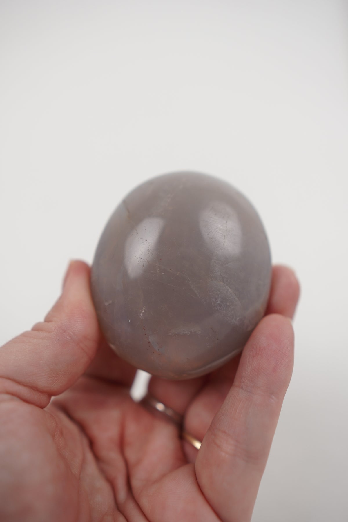 Blue Rose Quartz Palmstone