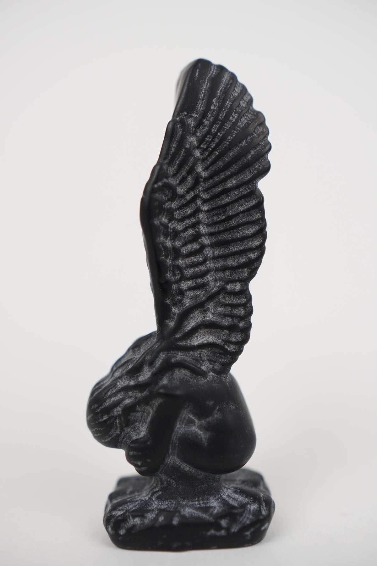 Obsidian Fallen Angel Matt Carving