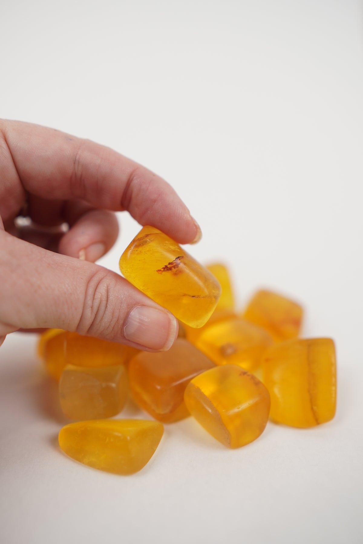 Yellow Fluorite Tumble