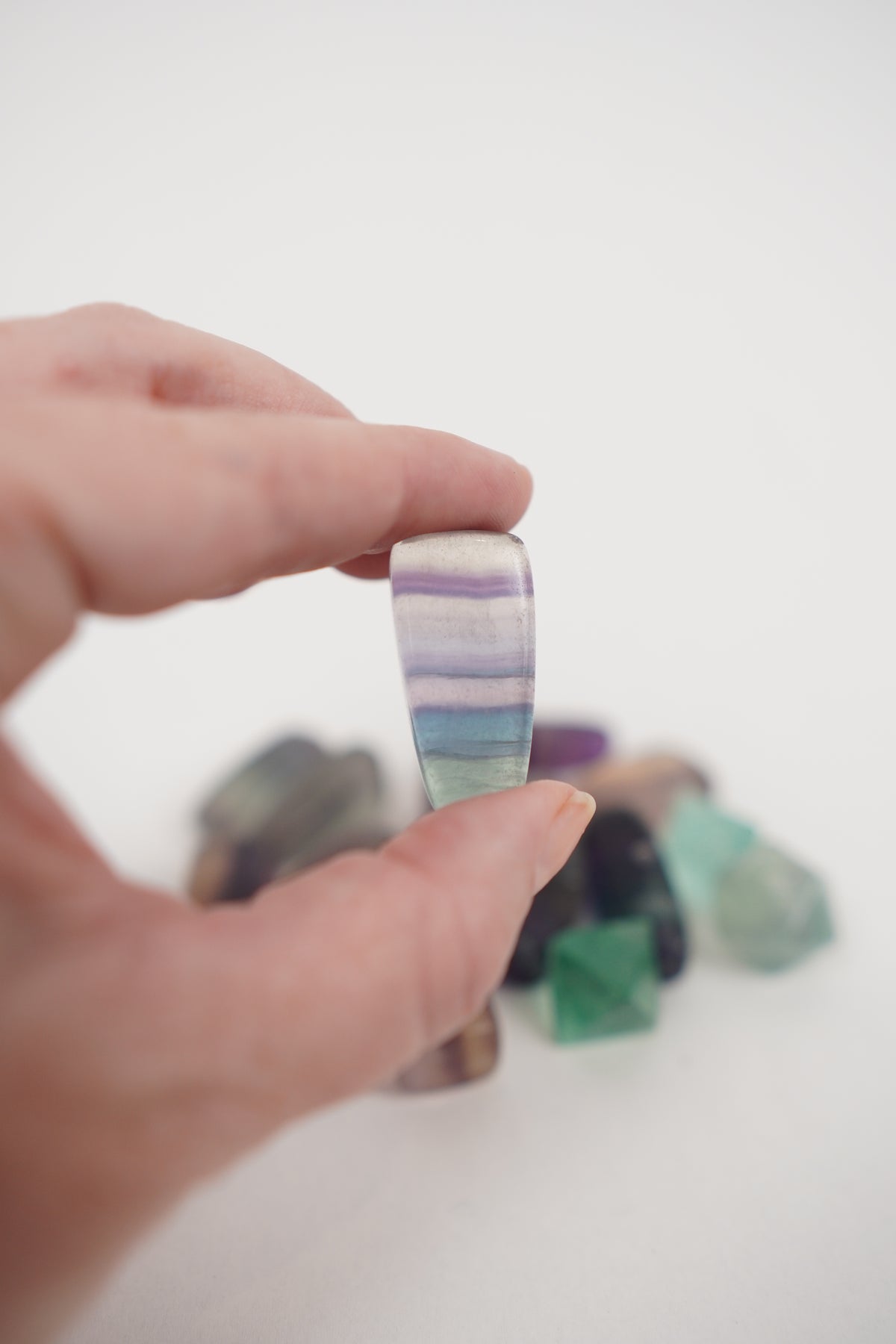 Mixed Fluorite Tumble