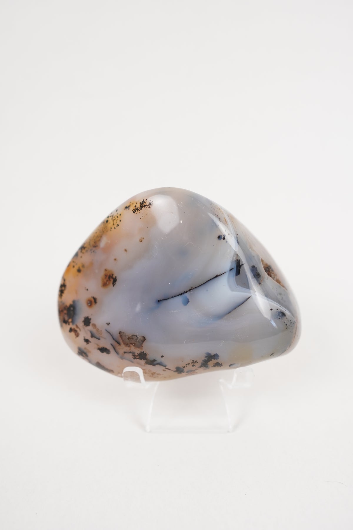 Dendritic Agate Freeform with Druzy