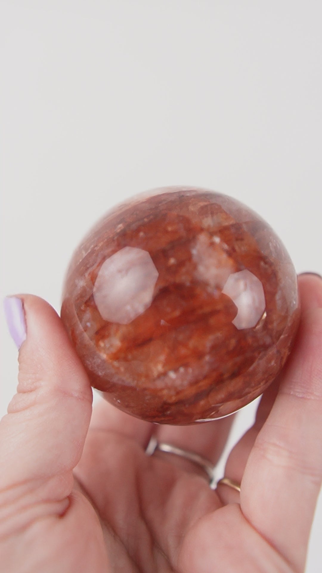 Fire Quartz Sphere